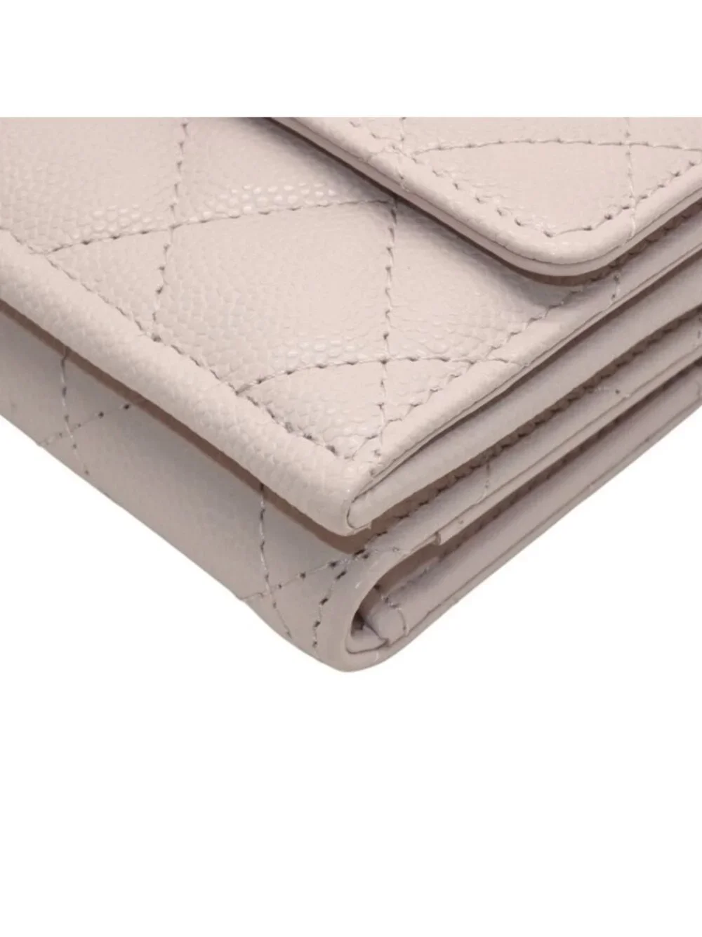 Chanel Classic Small Flap Wallet Base CC Logo Caviar Leather Pink